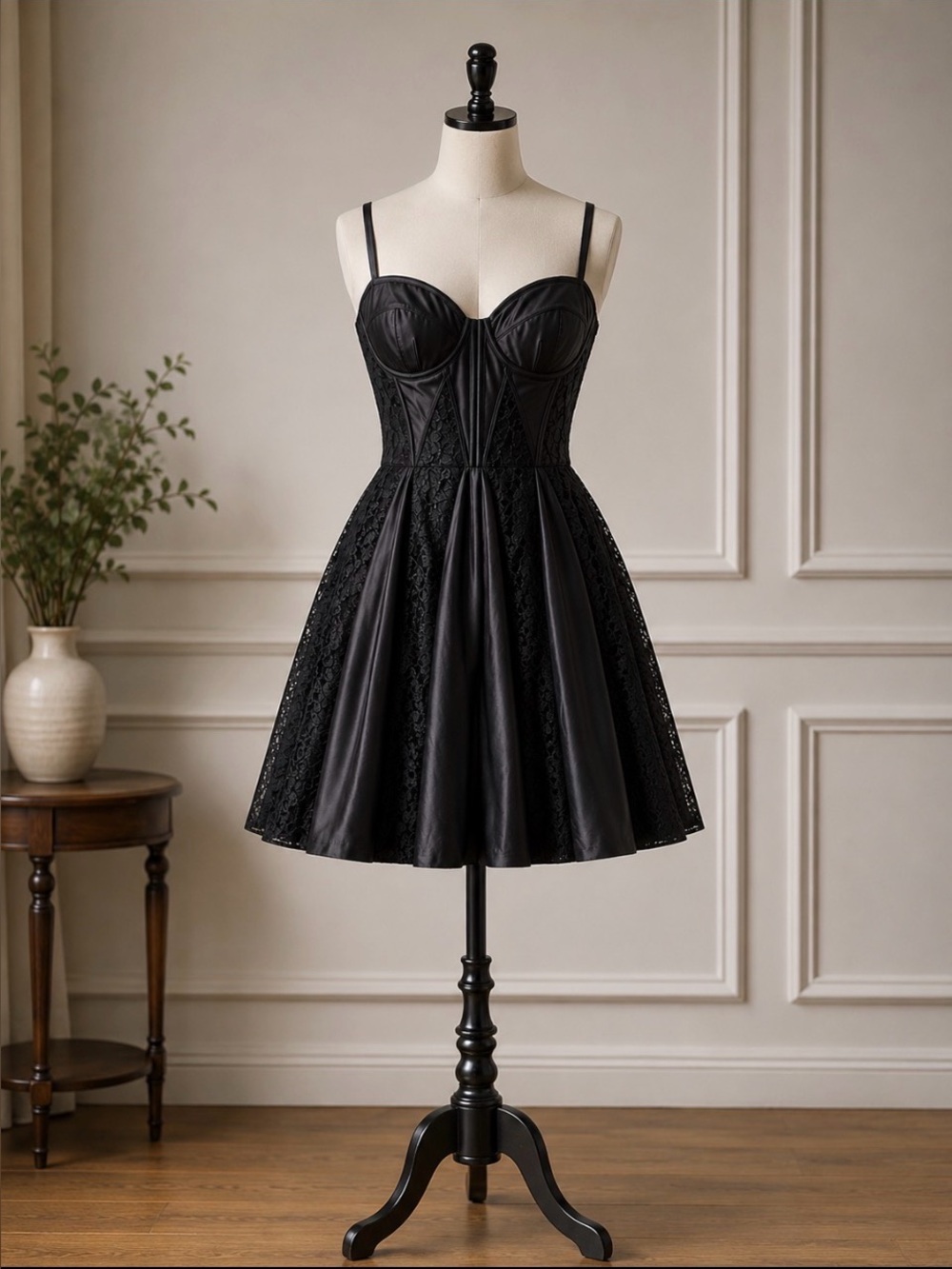 Guess Black Flare Dress/Make up Brush Set